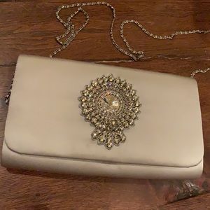 Moyna Couture Evening Bag - Silk & Rhinestones